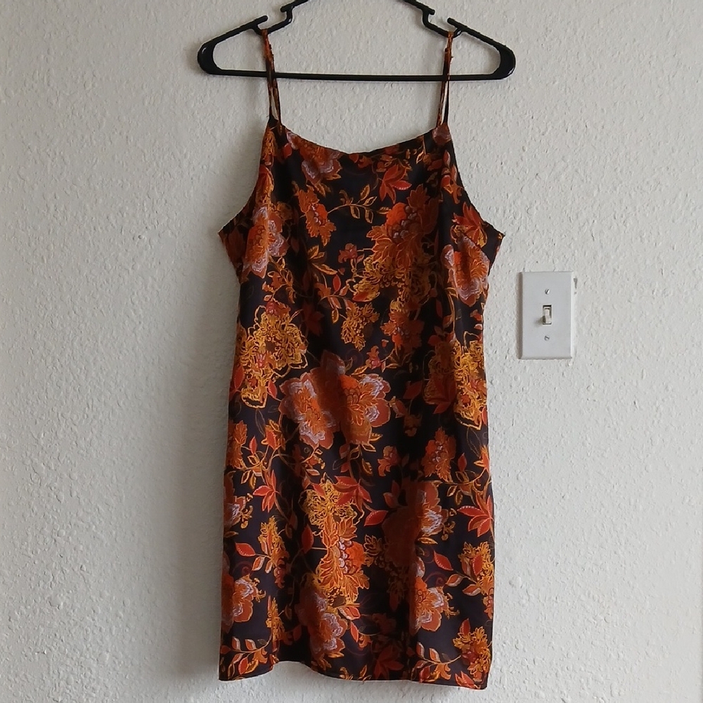 Dress Forum Floral Slip Dress Adjustable Straps Women Medium